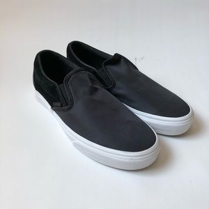 Vans Slip-on Black Nylon and Suede